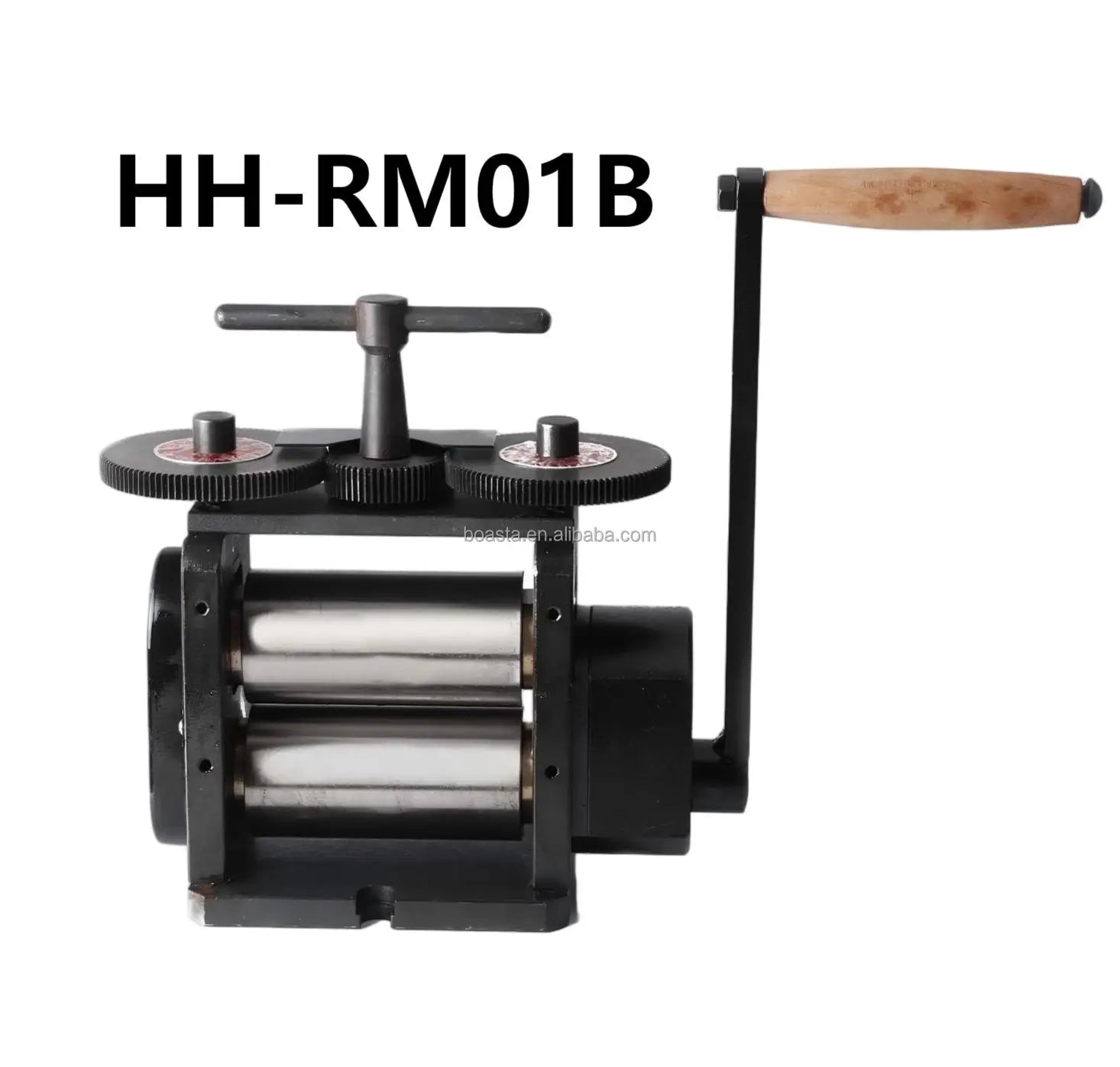 Boasta HH-RM01B Wide Flat Jewelry Rolling Mill 110*55mm Roller Manual Metal Sheet Press for Jewelry Wire Making Workshops