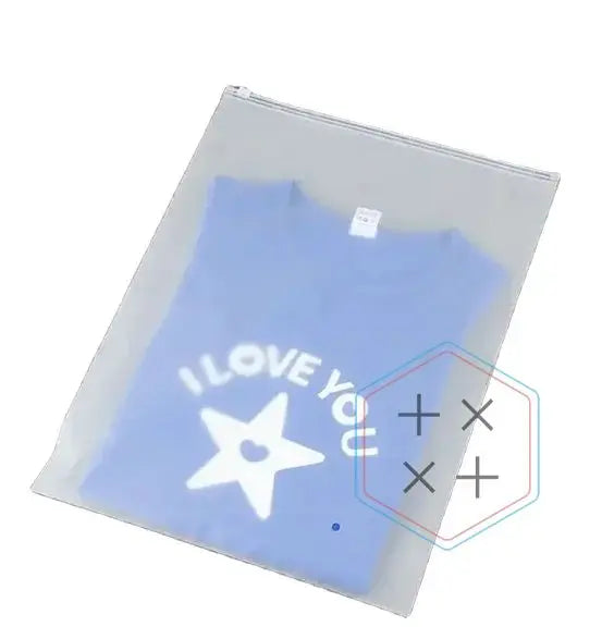 Multifunction Eco-Friendly Transparent Waterproof PE Plastic Self-adhesive Clothes Zipper Bag for Home Organization