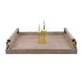 Wholesale Serving Trays for Dessert Vanity Tea Jewelry Breakfast Coffee Tray Storage Organizer with Handles