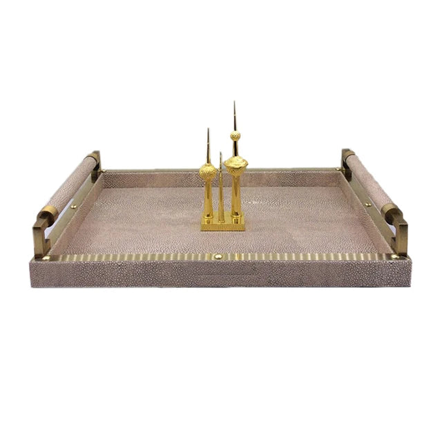 Wholesale Serving Trays for Dessert Vanity Tea Jewelry Breakfast Coffee Tray Storage Organizer with Handles