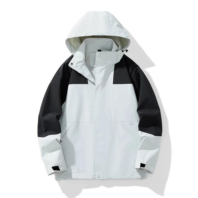 Oem Customized logo Design Trendy winter men and women casual hooded outdoor couple plus size sportswear jacket