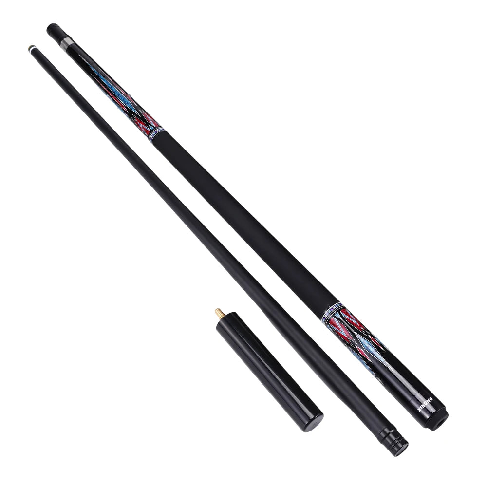 High-end 1/2 Split Fiberglass Pool Billiard Cue 11.5mm/12.5mm Nine-ball Cue Stick with Professional Stainless Steel Extension
