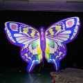 Carnival Stage Decorative Blow up Butterfly Model Custom Artistic Advertising Inflatable Hanging Butterfly LED
