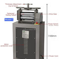 Boasta Half-Round Jewelry 1500W Rolling Mill for Oval and Dome Wire Profile Forming 250mm Model-C 1.5HP