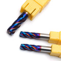 HRC65 Nano Blue Four-Flute End Mills Customizable CNC Milling Cutter for Tough Machining Tasks with ODM and OEM Support
