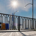 6 Feet Iron Privacy Fence with Eco-Friendly Design 3D Modeling Options for Patios Pools & Residential Boundaries