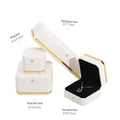Jewelry Box Packaging Manufacturer Oem Odm Velvet Ring Box Earring Pendant Bangle Storage Pu Leather Jewelry Gift Box