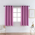 JA 52*84IN Peach Pink Blackout Curtains Thermal Drapes with Grommets Noise Reducing Room Darkening for Home Bedroom Living Room