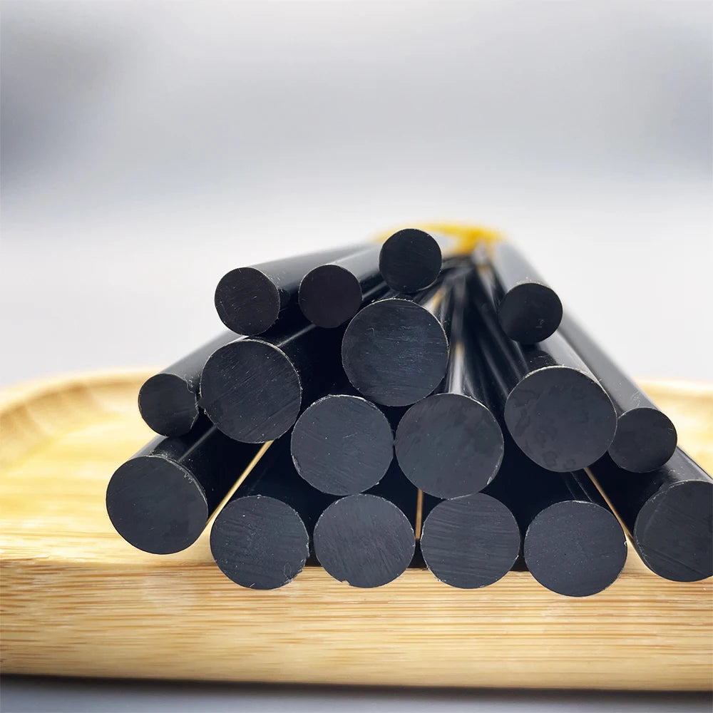 High Viscosity Black Hot Melt Glue Sticks 7mm Craft Heating Glue Gun Tool Adhesive for Various Purposes
