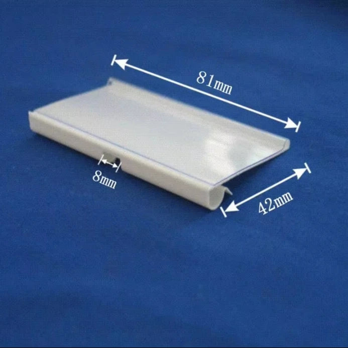 Hookei Supermarket Shelf Edge Plastic Barcode Price Tag Clips Strips PVC Data Strip Label Holder