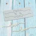 Love Silicone Lace Mold Cake Mat Fondant Impression Mats Heart Pattern Lace Mat for Cake Decorating Valentine's Day