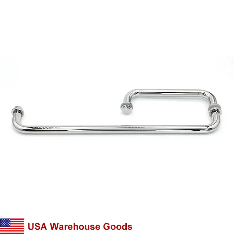 NCYINOX Modern Stainless Steel 304 Shower Room Door Pull Handle and Towel Bar Combination MegaBDM