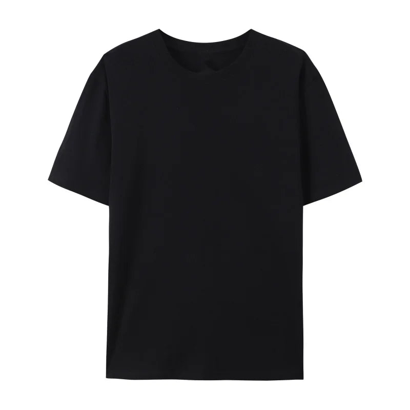 OEM Custom Logo Embroidery Printed Design 180g Combed Cotton Short-sleeved T-shirt  Fashion Oversized Loose Fit t Shirt