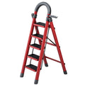 2 Step Ladder Folding Step Stool with Thick Non-slip Treads with Handrails and Tool Holder Portable Home Folding Ladder