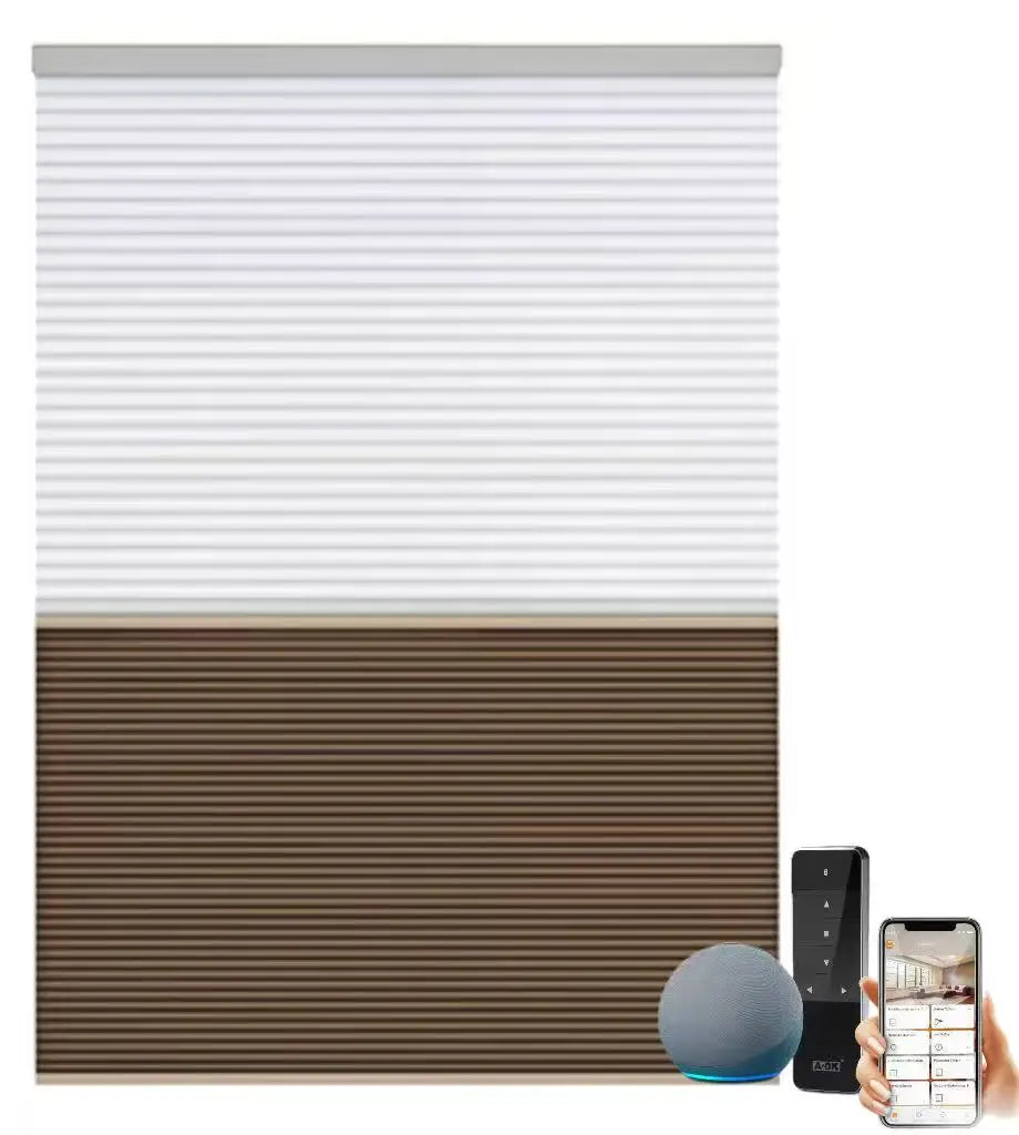 Modern Honeycomb Blinds Custom Blackout Top-Down Bottom-Up Cellular Shades Built-In Fabric Day Night Blinds for Windows