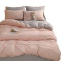 New Arrival Garterized 100% Cotton Washed Cotton Bedding Sheet Set