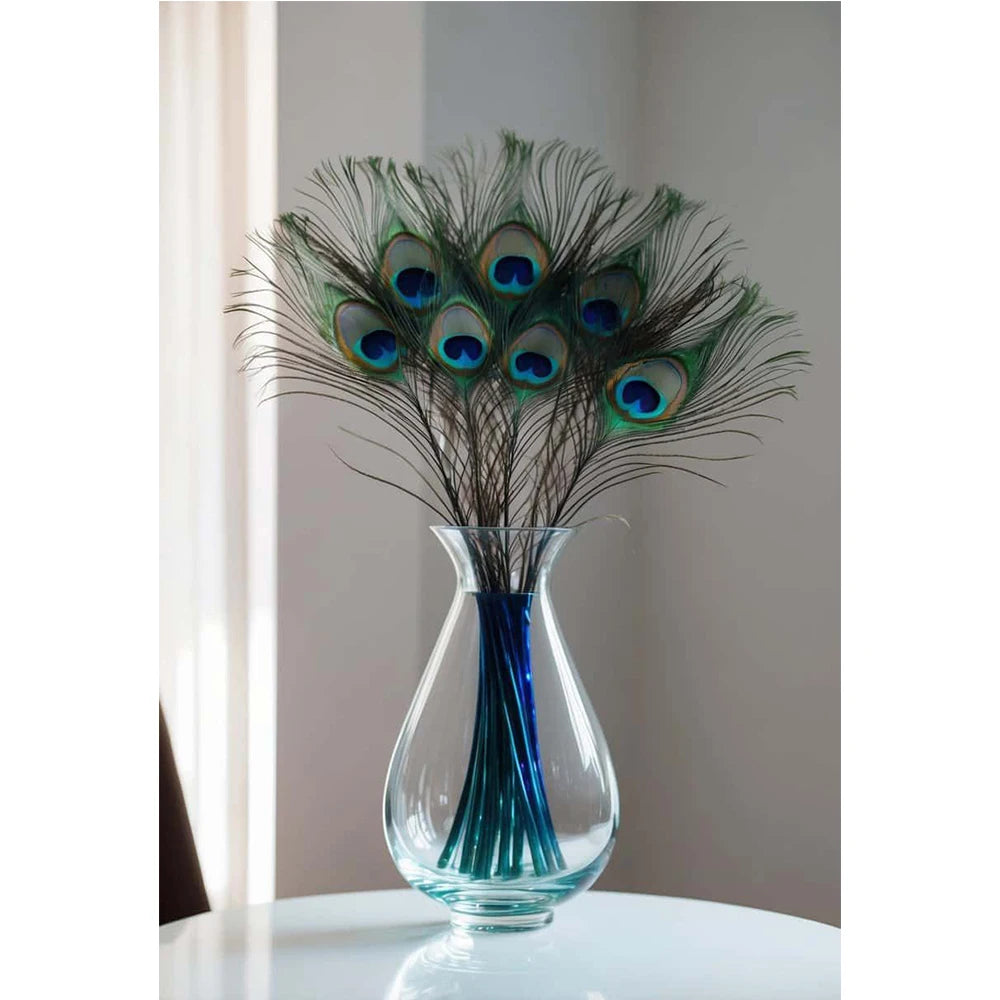 Natural Peacock Eye Peacock Feathers for Sale Party Carnival Home Wedding Centerpiece Xmas Vase Holiday Decor DIY Craft Floral