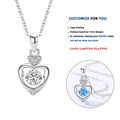 D650 Sterling Silver Infinity Heart Necklace Gift for Women Necklace with Heart Pendant Gift for Her Anniversary Present for Mom