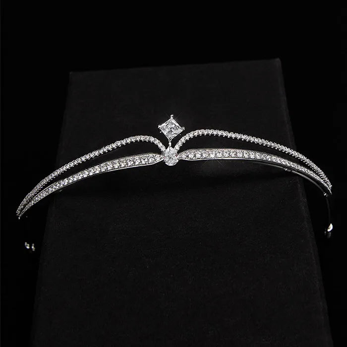 MOQ 2pcs Wholesale Jewelry Women Hair Accessories Crystal Wedding Bridal Crown