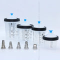 Disposable Gravity Feed Plastic Paint Cups for HVLP/LVLP Spray Guns 600ml OEM Kit with Mixing Cup 3M PPS 26301