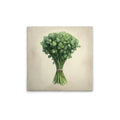 Made In Germany - Home Decor Canvas Picture Kitchen Motif Coriander - Wall Mural In Cream And Beige - Stretcher Frame Art