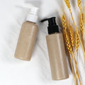 Recyclable Degradable 30-350ml Wheat Straw Jar Shower Gel Shampoo Eco Friendly Biodegradable Container Bottle for Cosmetic