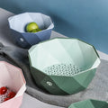 Kitchen Gadgets Drain Basket Plastic Fruit Bowl Vegetable Washing Basket Home and Kitchen Accessories