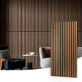 Eco Friendly Natural Oak Surface Wall Decorative Pet Felt Wood Slat Acoustic Panels