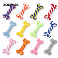 Wholesale Multicolor Cotton Rope Bone Dog Toy Braided Chew Toy for Small Dogs Teeth Cleaning Interactive Play MegaBDM