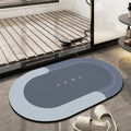 Modern Non-Slip Bathroom Thin Quick Dry Diatom Earth Rug with Water Absorbent Front Door Bath Mat Area Carpet