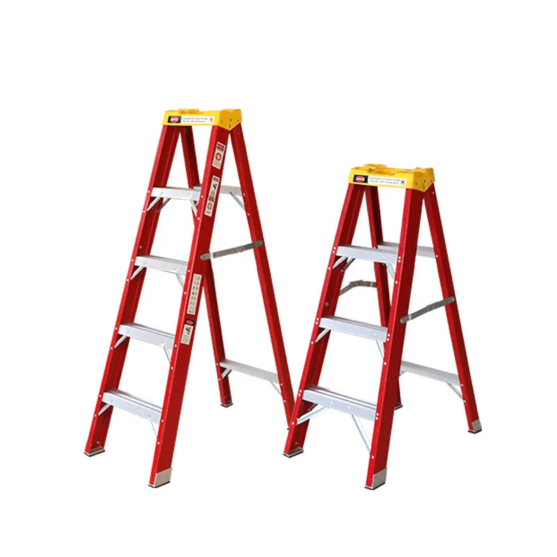 Folding FRP Modern 3-Step Household Ladder with 150kg Load Capacity for Apartment Use