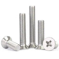 M2 M2.5 M3 M3.5 M4 M5 M6 M8 304 Stainless Steel A2 Countersunk Machine Screws Phillips Flat Head Machine Screws