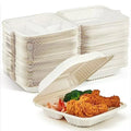 Biodegradable Ecofriendly 1000ml Disposable Food Lunch Box Cornstarch Clamshell for Restaurants