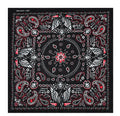 Custom Print Brand Logo Made Printed Square Bandana 55*55cm Skull Pattern Sport Style