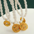 Elegant Design Natural Freshwater Pearl Beaded Pendant Necklace for Women MegaBDM