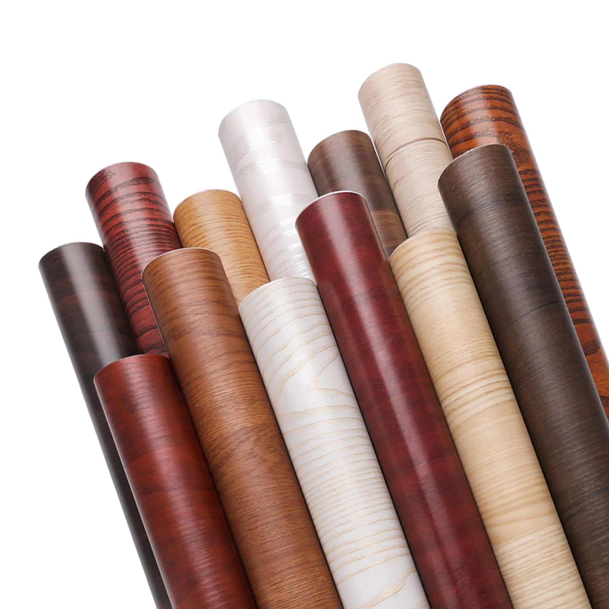 Wholesale Customization Pvc Wooden Grain Film for Mdf Decoration Adhesive Paper to Cover Furniture