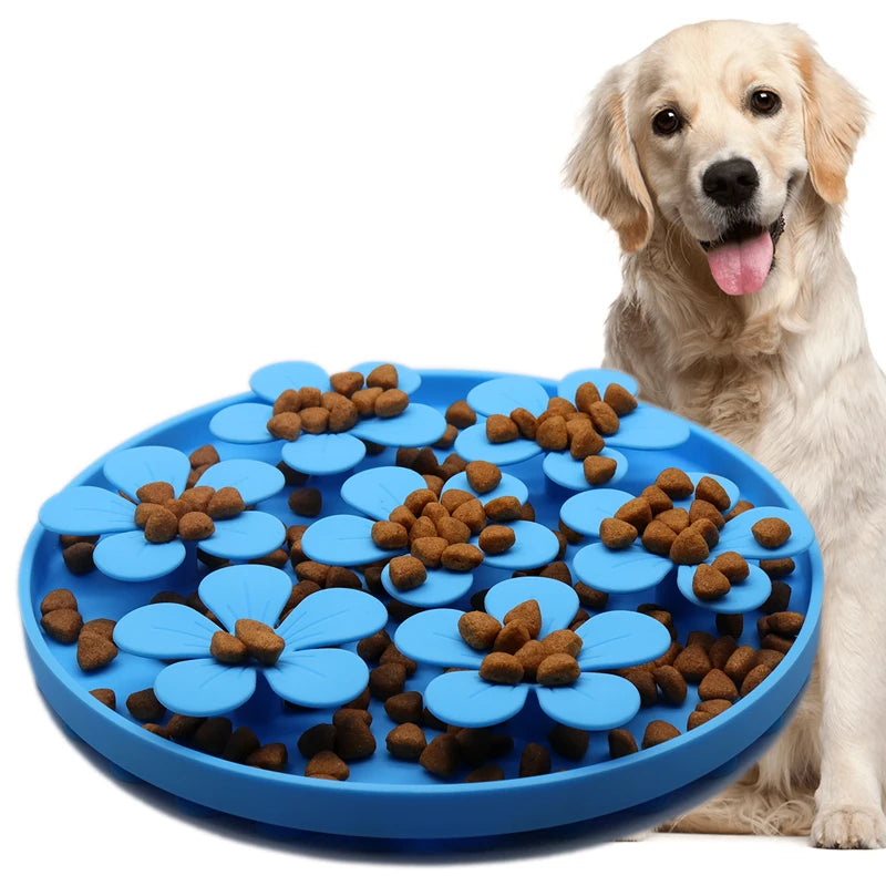 Food Grade Silicone Interactive Puzzles Games Pet Toy Food Slow Feeding Sniffing Mat Snuffle Mat for Dogs Licking Mat
