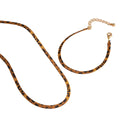 Cross-border Fashion Leopard Print Exaggerated Retro Women's Charm Gold-plated Bracelet Necklace Jewelry for Women