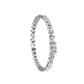 Elegant Tennis Bracelet with Round Brilliant Cut Morganite Claw Setting 14k/18k Solid Yellow/White Gold Trendy Gift Party Style