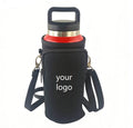 Custom Logo Cup Storage Bag Neoprene Zipper Mobile Phone Pocket 40 oz Tumbler Water Bottle Holder