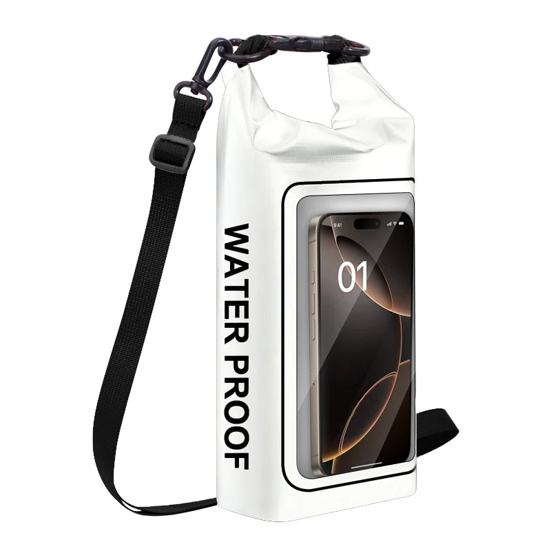PVC Rolltop Kayaking Waterproof Bag Roll Top 2L Waterproof Dry Go Bag for Beach