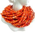 Natural spiny oyster Hand Braided making Shell Necklace