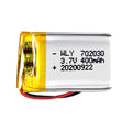 Budget-Friendly 702030 Renewable Energy Li-Ion Polymer Cell Lithium 3.7v 400mAh Battery with Superior Characteristics
