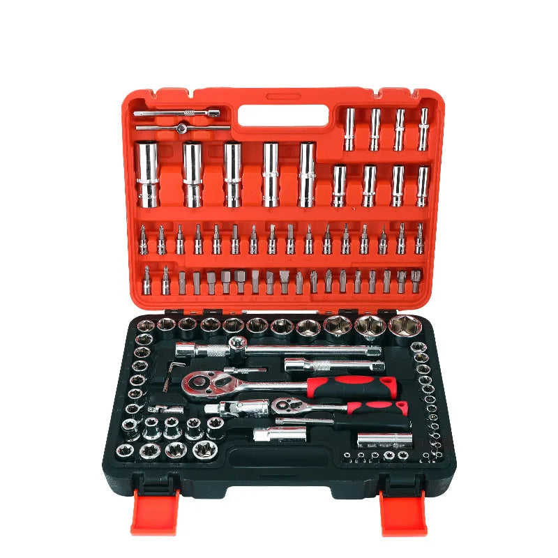 108-Piece Household Manual Tool Set with Hard Case for Car Repair (OEM)