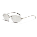 2026 Custom Logo Newest Fashion Alloy Frameless Cat Eye Sun Glasses UV400 Shades Y2K Rimless Sunglasses Women Men MegaBDM