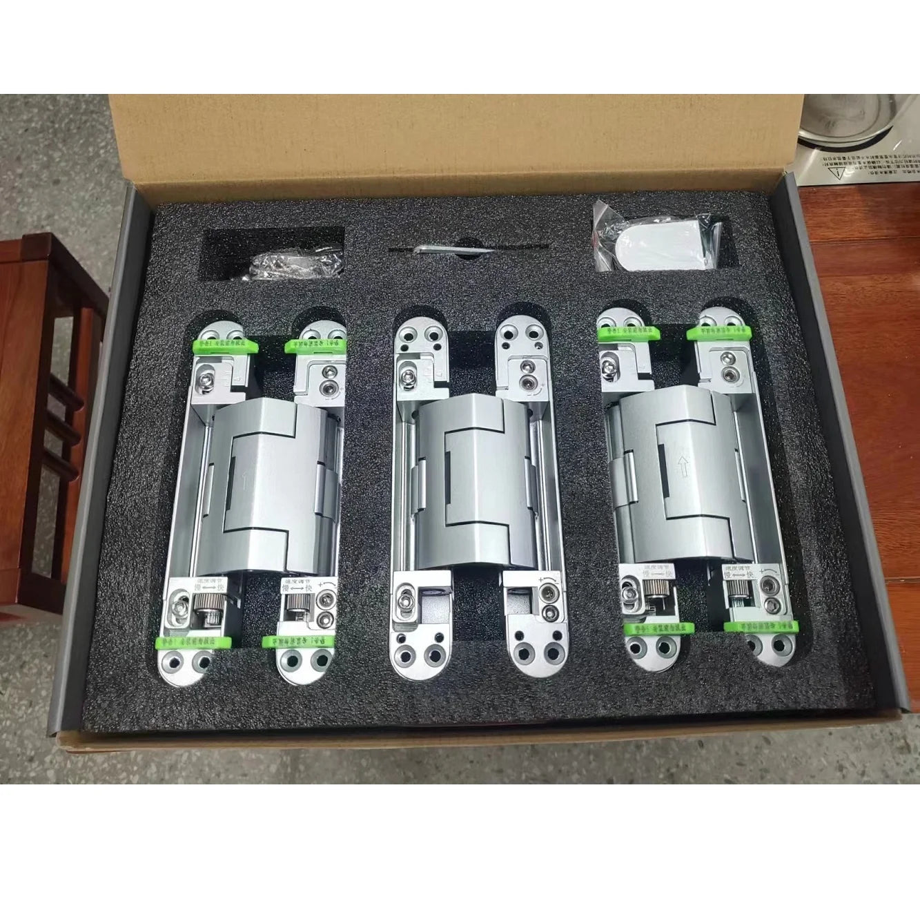 Wholesale Silent Close Hydraulic Adjustable Hinge Invisible Hydraulic Concealed Thickened Invisible Door Hinge Tail-Free Rod