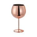 Rose Gold Stainless Steel Wine Glass Large Martini Glass Cocktail Champagne Party and Banquet