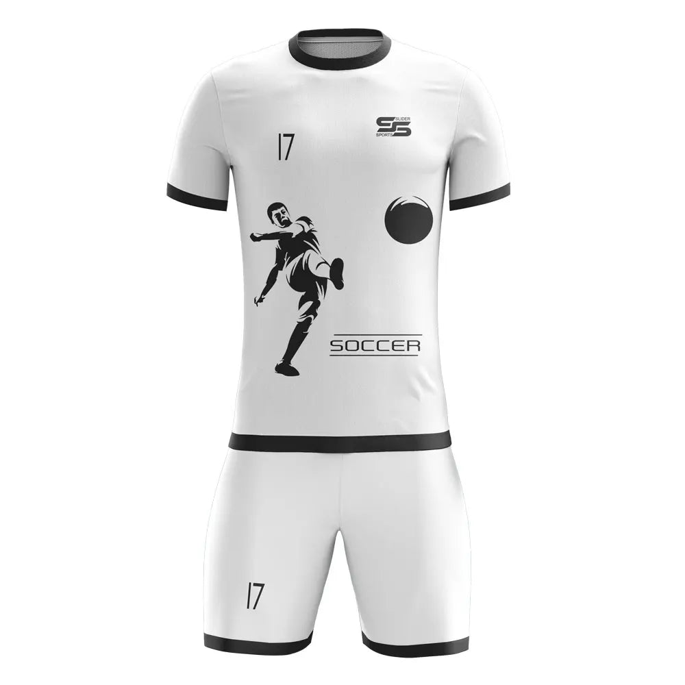 Customizable Full Sublimation Breathable Soccer Wear Set with Short Sleeve Printed Football Kit and Customizable Jersey