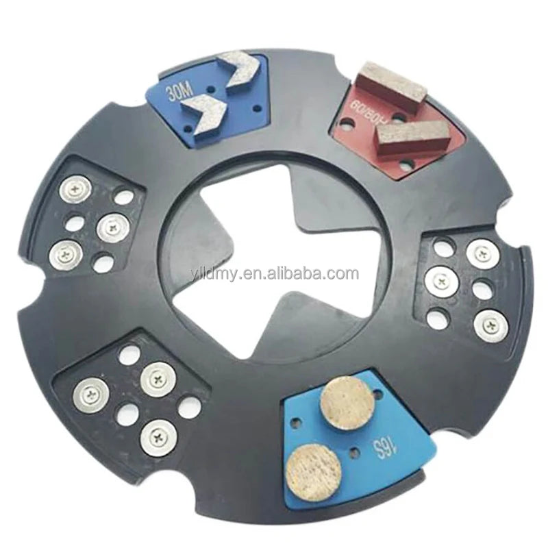 HTC 230mm & 270mm Magnetic Driving Plate for Trapezoid Grinding for Stone & Concrete OEM Customization Available