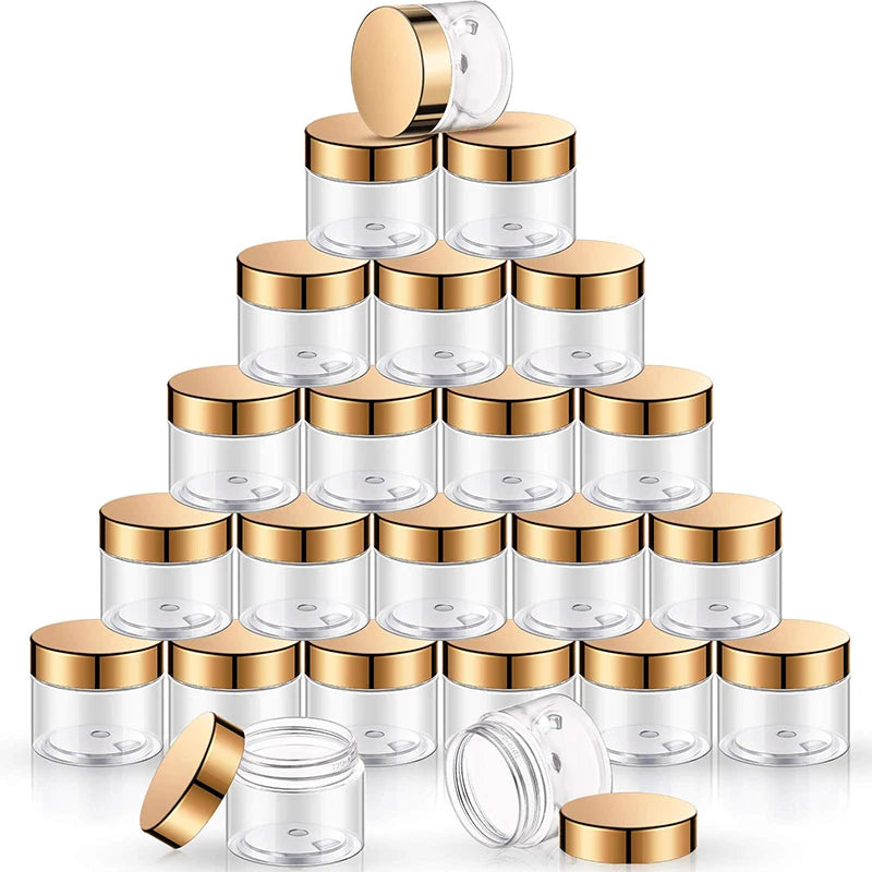 LANWEI  Wholesale Small Candy Nut Jar Food Grade PET Plastic Packing Jar with Aluminum Lid